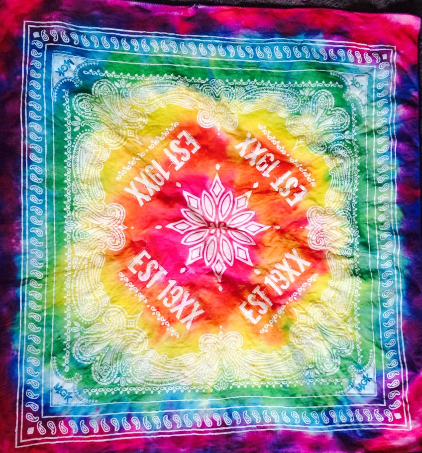 Custom Tie-dye Bandana By EST Seamstress @dij_xx